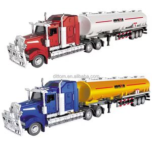Huina1757アロイアメリカンスタイルオイルタンカートラック<span class=keywords><strong>1</strong></span>:50スケールダイキャストメタルトランスポーターカースタティックモデルおもちゃ