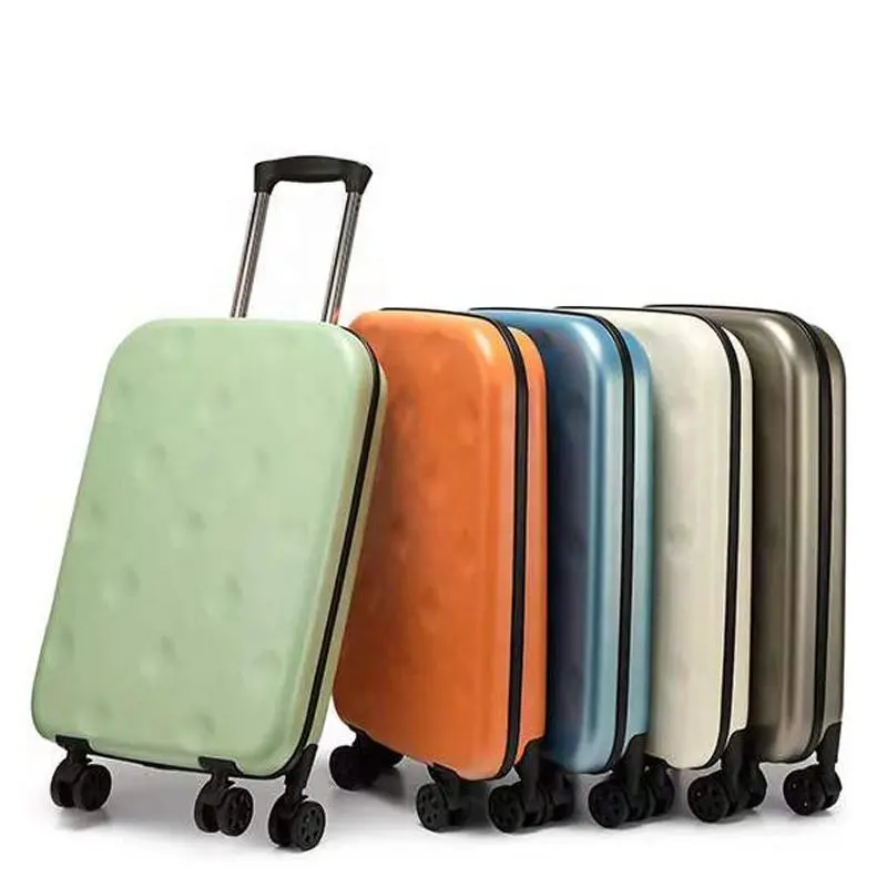 Custodia per imbarco aziendale portatile personalizzata 20 24 28 pollici bagaglio a mano valigia pieghevole in Abs valigia rigida