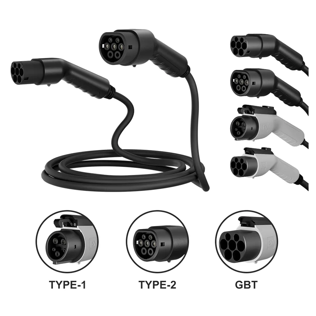 Tipo 2 A Gb/T 22Kw 32A Monofásico 32 A 3 Fase Tipo 2 Ev Cable Tipo 2 A Tipo 2 Ev Cable de carga para coche de vehículo eléctrico