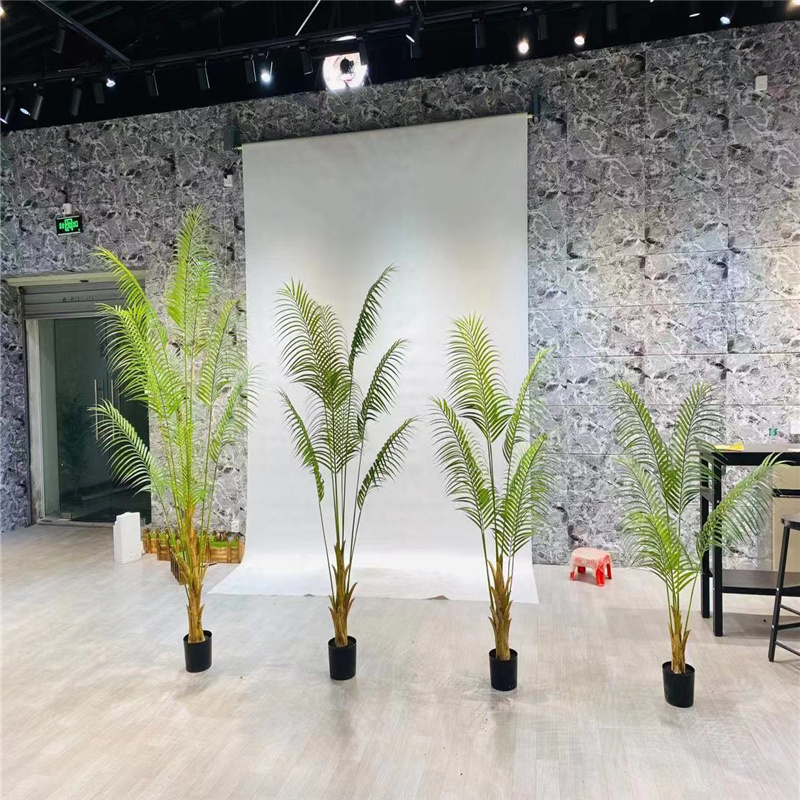 Newest decorative artificial green plant artificial new palm tree plant home decoration