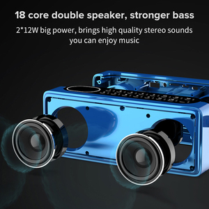 Altavoz Portátil con Bluetooth S208, con pantalla LED grande, panel de números, salida de 12 W, compatible con Radio FM, tarjeta TF, entrada auxiliar para exteriores - Product Image 4