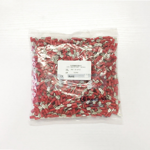 FDD 1,25-187(5) Terminales hembra aislados de vinilo rojo Manga de aislamiento de PVC Bloque de terminales fijos hembra para conector de cable - Product Image 1