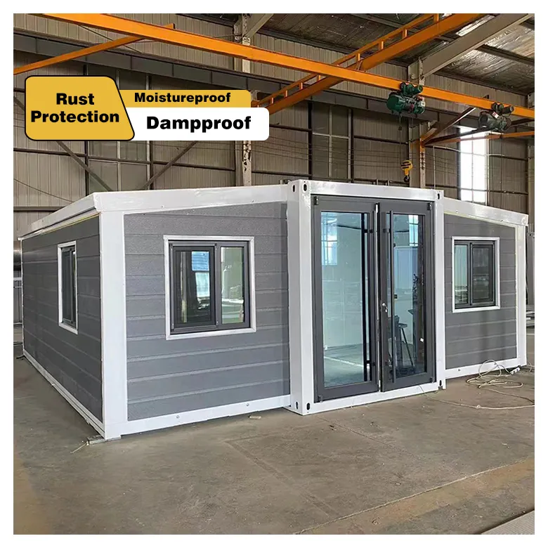 Best Steel Structure Expandable Containers House 20 ft 40 ft 3 bedrooms Luxury Collapsible Expanding Container Home