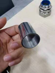 ステンレス鋼研磨パイプ1/2 ''電気亜鉛メッキブッシングめねじソケット鋼管カップリング - Product Image 4