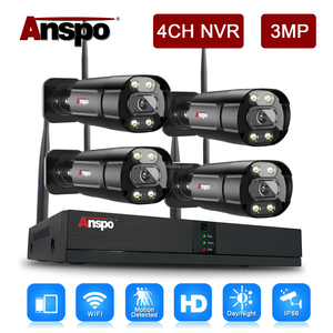 3MP Full Color 4CH WIFI KIT Wireless Security <strong>System</strong> 4 Channel Audio Cctv Camera <strong>System</strong> Color Vu Cctv <strong>Home</strong> Security <strong>System</strong> - Product Image 2
