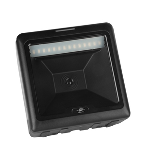 Nuevo escáner de lector de código de barras OCR de escritorio de código QR con cable Usb manos libres omnidireccional para supermercado minorista escaneo automático de código de barras