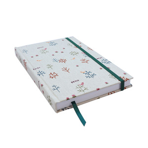 Quaderno A5 con copertina in tessuto con fascia elastica quaderno A5 con diario in tela stampata A5 da 124 fogli - Product Image 2