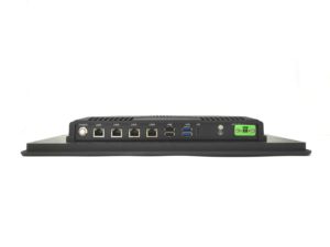 PC de panel de pantalla táctil resistiva de 15,6 pulgadas, instalación integrada en computadora de gabinete, todo en uno con 4 puertos LAN - Product Image 6