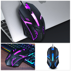 Universale ergonomico LED Mouse cablato retroilluminato 3D a buon mercato gioco Mouse PC Computer portatile Desktop mouse per Computer portatile desktop - Product Image 5