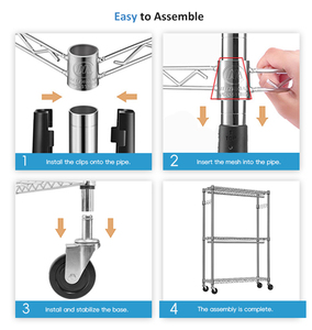 MZG rak Tampilan sepatu dapur tiga lapis, rak mantel berdiri lantai baja karbon gantung dengan gantungan manekin - Product Image 4