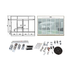 Sistema de puerta corredera automática eléctrica con marco de aluminio para compras, operador de puerta inteligente - Product Image 5