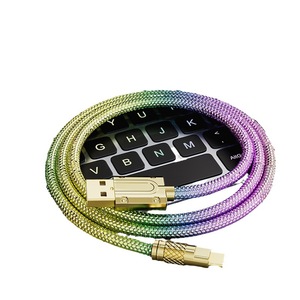 Apple Android tip-c mobil silikon kordon için 120W kalın elmas 6A hızlı şarj kablosu - Product Image 5