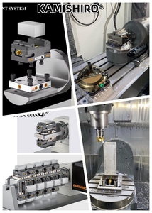 Kamishiro 5thaxis 4axis Zero Point System for <strong>cnc</strong> Metal machining <strong>Index</strong> Rotary <strong>Table</strong> 96mm Quick Point Clamping System LANG - Product Image 6
