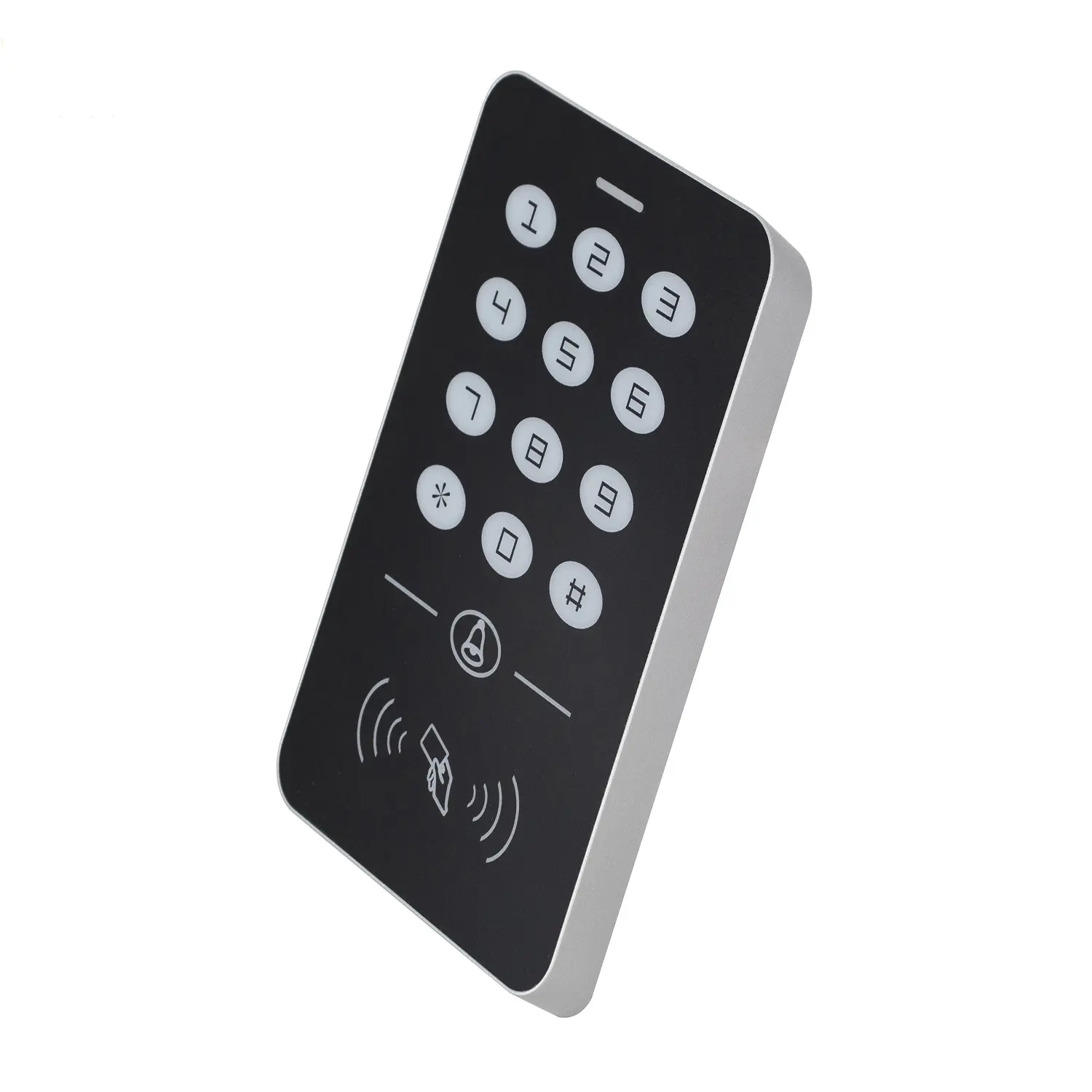 قفل أمان للأبواب الوصول التحكم 13.56MHz لوحة المفاتيح RFID بطاقة كلمة قارئ
