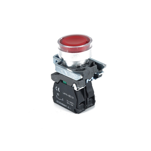 Langir赤色LEDライトプッシュボタンスイッチ10A600VACインジケーターランプスプリングプラスチックリターンスイッチLAY4-BW3462 - Product Image 3