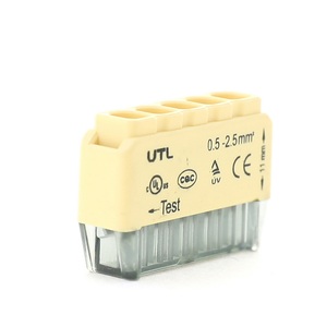 LED Fast Quick Wires <strong>Push</strong>-in <strong>Push</strong> Wire Connector for 2.5mm2 24A Direct <strong>Push</strong> in Connector Wire <strong>Terminal</strong> <strong>Blocks</strong> for 2P - Product Image 1