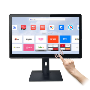 タッチスクリーンモニター24インチコンピューター主導LCDモニターPCワイドスクリーンWebカメラ付き75Hzタッチモニター - Product Image 2