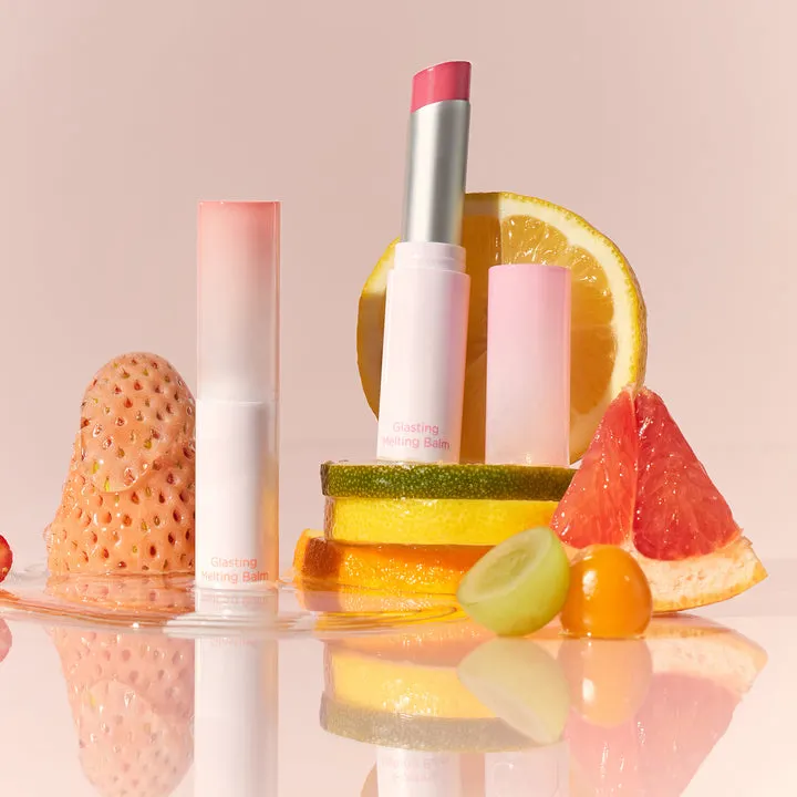 Bálsamo labial liso altamente hidratante com vitamina C óleo de semente de jojoba de frutas naturais