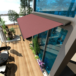 Kırmızı açık veranda güneşlik pencere gölgelik file su geçirmez tente geri çekilebilir güneş koruma açık gölge yelken güneş gölge - Product Image 5