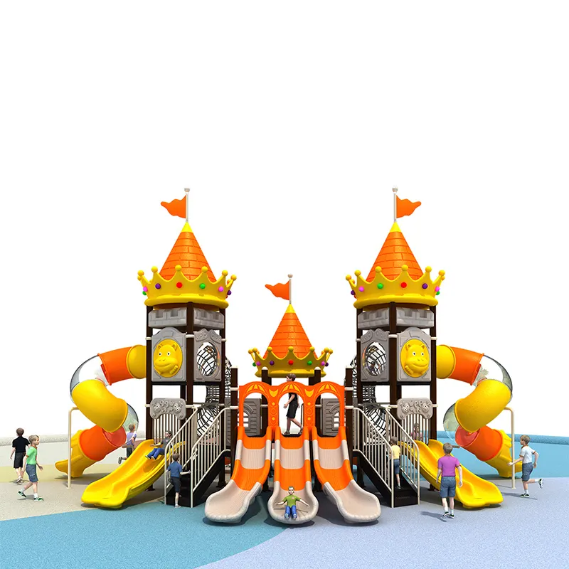 Buitenspeeltoestellen Groot Amusement Kasteel Glijbaan Kinderen Entertainment Park Voor School