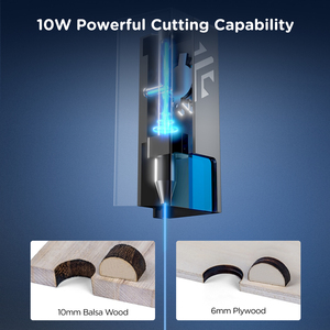 APP controllo 10W Laser di uscita P1 0.08*0.06mm compressi Spot Laser Cutter per legno metallo carta e MDF per incisione - Product Image 5