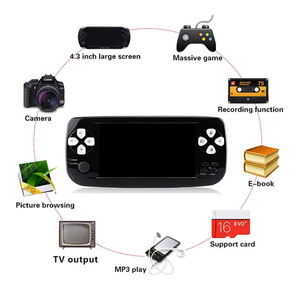 PAP-KIIIハンドヘルドゲームコンソール4.3インチスクリーンビデオゲームプレーヤー3000クラシックゲーム多機能ゲームで無料ダウンロード