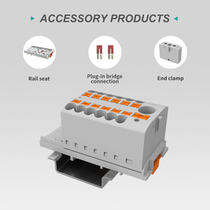 UTL JUT15産業用配電端子ブロック13P入力6mm自動車用ワイヤーコネクタDinレールマウント - Product Image 4