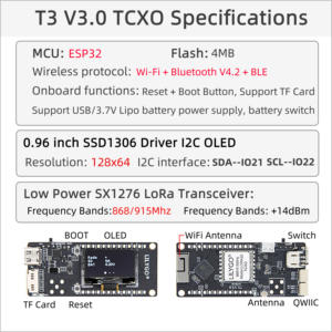 LILYGO T3 V3.0 TCXO <span class=keywords><strong>ESP32</strong></span> <span class=keywords><strong>LoRa</strong></span> SX1276 Programmier bares 0,96 ''OLED Wireless RF-Modul 868MHz/915MHz <span class=keywords><strong>LoRa</strong></span> für Wireless RF - Product Image 6