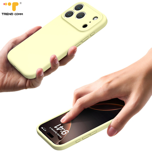 เคสโทรศัพท์แบบเหลว TPU ซิลิโคนสีชมพูออกแบบมาสำหรับ iPhone 17 PRO MAX แข็งปกป้องหลังพิมพ์ ODM สำหรับ Apple - Product Image 5