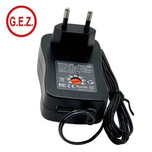 Adaptador de corriente GEZ 650ma 1000ma CE PSE KC SAA Certificados 6V Entrada 12V 24V 9V DC Salida de CA Conmutación Hecho PC Rohs Certificado - Product Image 1