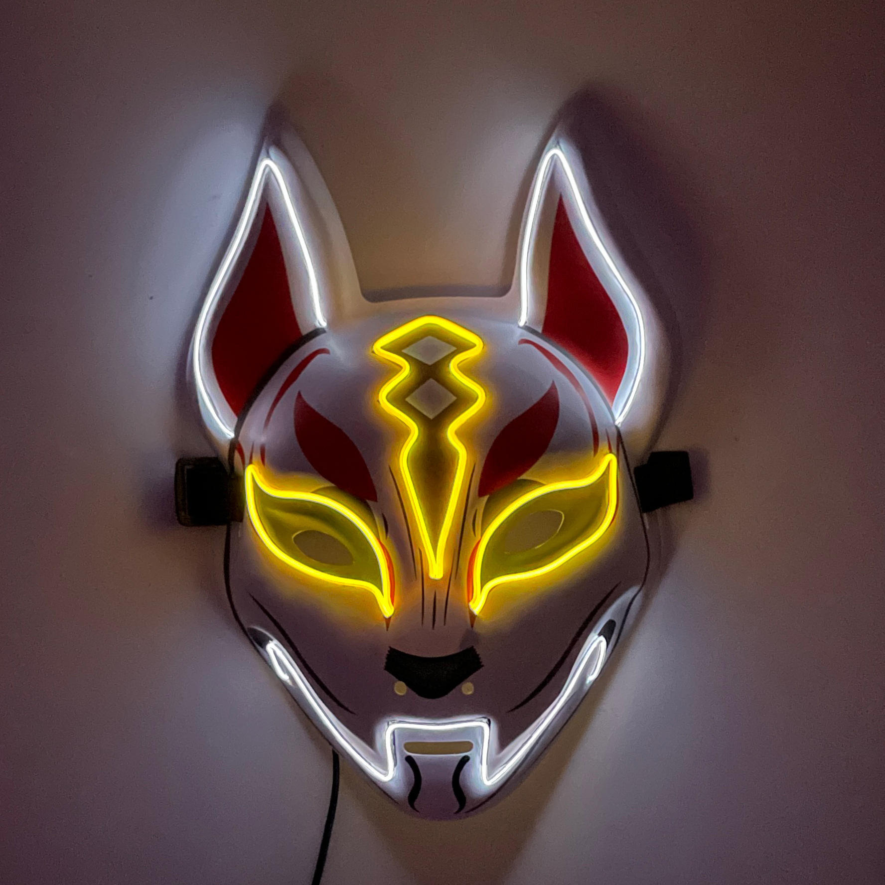 Deux couleurs lumineux fortnite ciel renard-blanc jaune