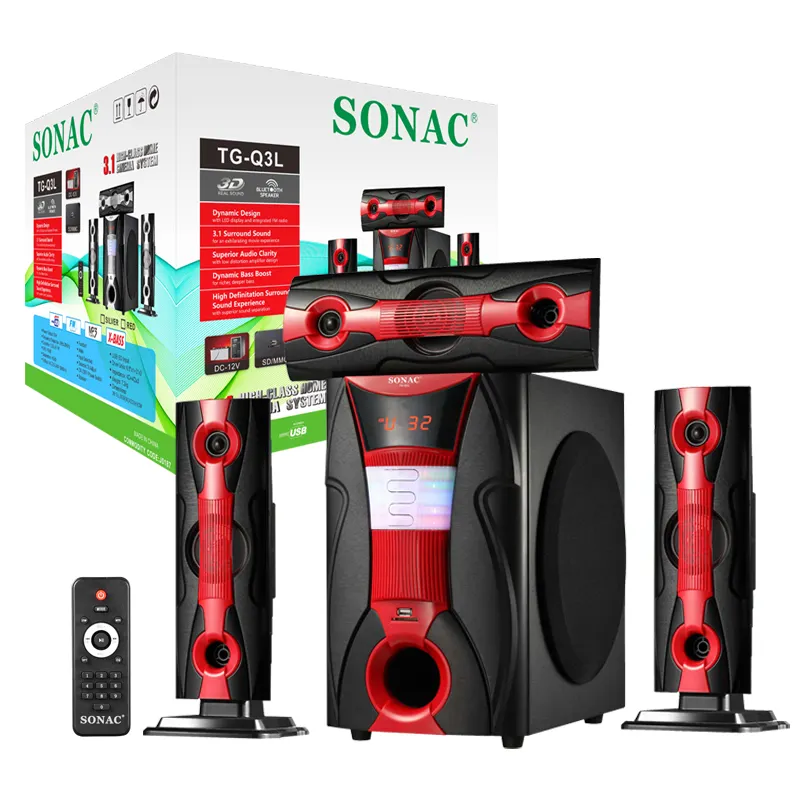SONAC TG-Q3L nouveaux haut-parleurs de 300 watts haut-parleur alexa echo barre de son circuit imprimé avec nouveauté