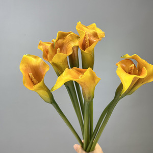 Chất Lượng Cao PU Bất Cảm Ứng <span class=keywords><strong>Calla</strong></span> <span class=keywords><strong>Lily</strong></span> Hoa Nhân Tạo Trắng <span class=keywords><strong>Calla</strong></span> <span class=keywords><strong>Lily</strong></span> Cho Đám Cưới Nhà Giáng Sinh Trang Trí Kỳ Nghỉ - Product Image 2