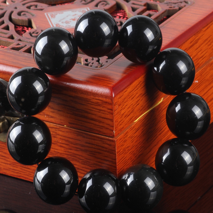 HY Crystal Crafts Gems Natural gemstone beads Bracelet Men's Beaded Stretch Stone Bracelet Valentine's Day gift - Product Image 3