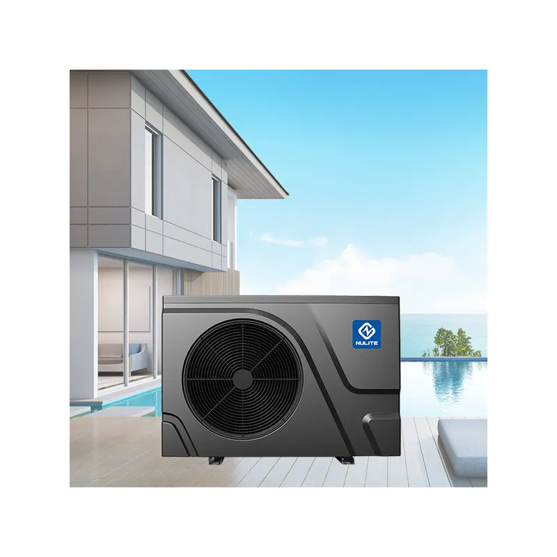 NULITE inverseur R32 piscine pompe à chaleur portable piscine pompe à chaleur chauffe-eau 7kw avec contrôleur wifi chauffage fonctions de refroidissement