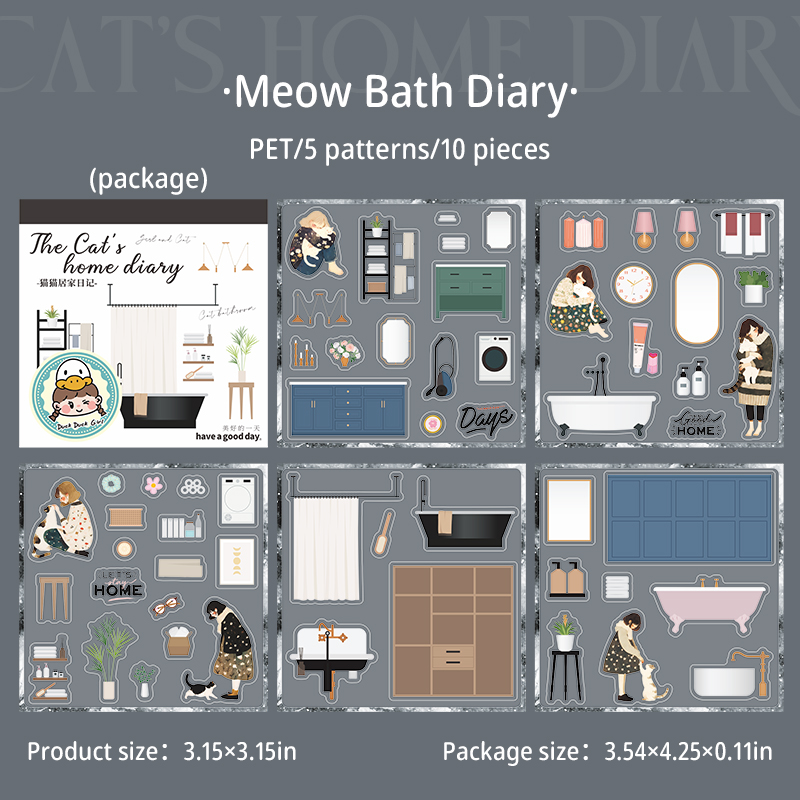 Journal de bain C Meow