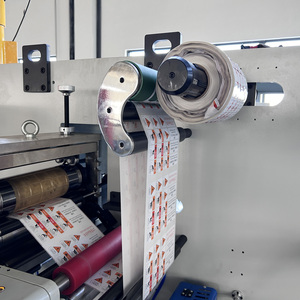 HJJX- 450 baskılı malzeme yarı döner kalıp kesme makinesi tam rotasyon ve Servo Motor ile aralıklı döner kalıp kesici - Product Image 3