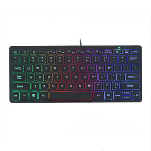 Mini Small Size Wired <strong>Keyboard</strong> LED Backlit Chocolate Luminous USB Interface New for Notebook Desktop <strong>Computer</strong> Office Game <strong>Use</strong>