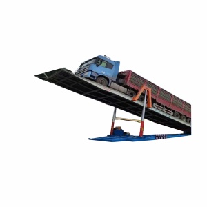 Logistics Engineering Mining Self Dumping Machine, Automatic <strong>Unloading</strong> Tool Hydraulic Flip Plate <strong>Unloading</strong> Platform