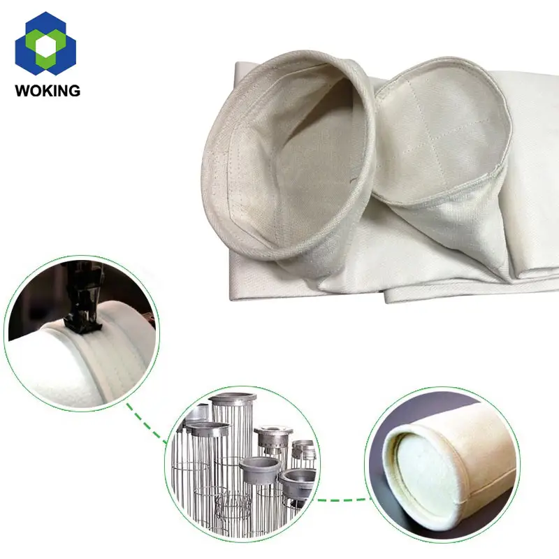 Sacchetto filtro antipolvere per impianto di cemento collettore di polveri filtro a sacco silo filtro a sacco in tessuto a impulsi stofzak