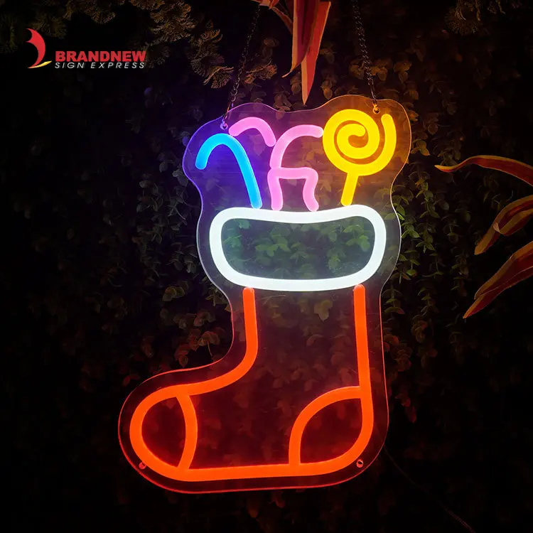 Fabricante de BRANDNEWSIGN, logotipo de diseño acrílico de neón personalizado para exteriores, letrero de neón con luz Led personalizado para decoración de fiestas