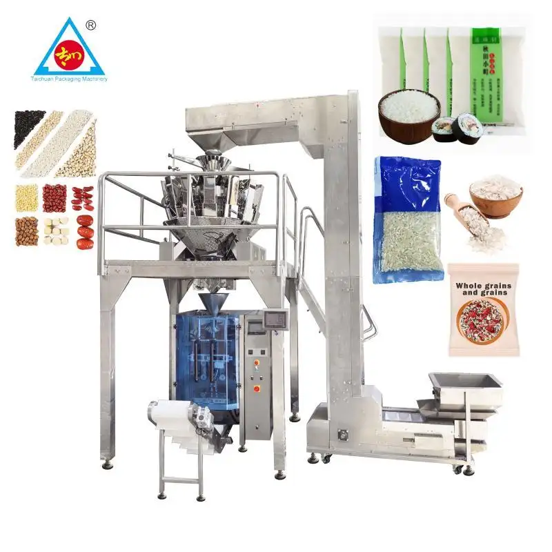 Taichuan baklagiller şeker tohumları pirinç antep fıstığı badem fıstık aperatifler ürünleri otomatik kantarı paketleme makinesi