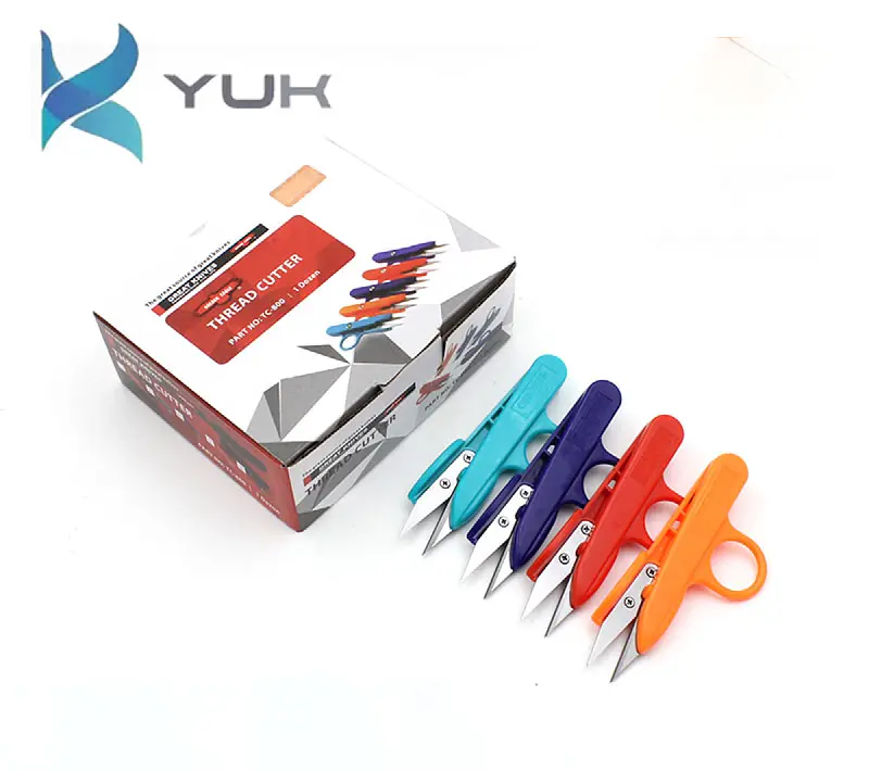 YUK SEWING Yarn Scissors Set Exquisite Vintage Scissor Embroidery Tailor Scissors Sewing Supplies U-shaped Plastic Handle