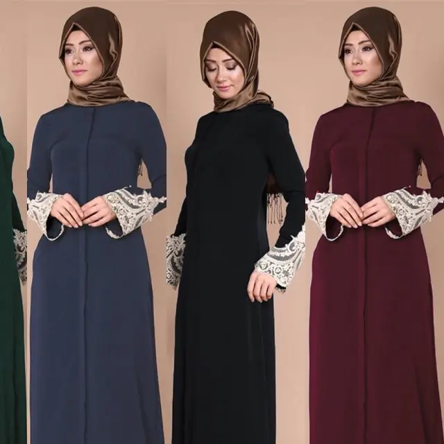 Turchia elegante bellissimo abito musulmano all'ingrosso abbigliamento islamico abito lungo