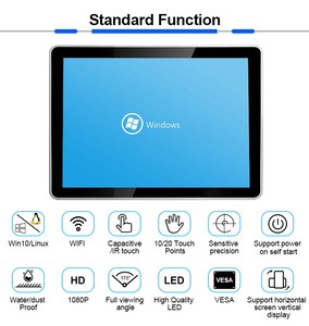 Pantalla de vidrio templado frontal para ordenador, de 17 pulgadas monitor LED, buena calidad, para PC