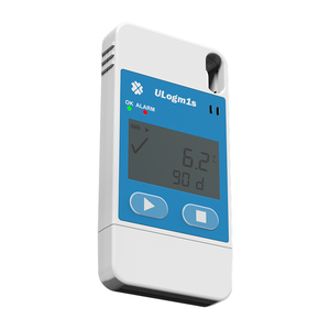 Registradores de datos de temperatura de cadena fría de alta precisión Registrador reutilizable 32000 puntos Pdf CSV USB Registrador de datos de temperatura multiusos - Product Image 1