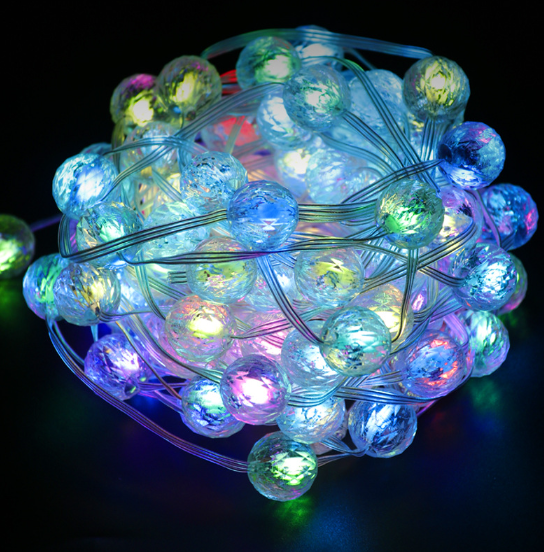 9. Boule à bulles RVB-7,5 m 50 LED