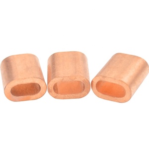 M1 - M16 Kupfer / Edelstahl Oval / Rundes Kabel Krämpfe Ärmel Clip-Fittings Schleife Ärmel <span class=keywords><strong>Ferrule</strong></span> Stop Seil - Product Image 5