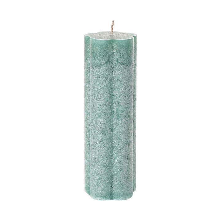 Vela perfumada cilíndrica de flor de ameixa colorida para decoração de casa, sem fumaça, cera de gelo, essência 5%