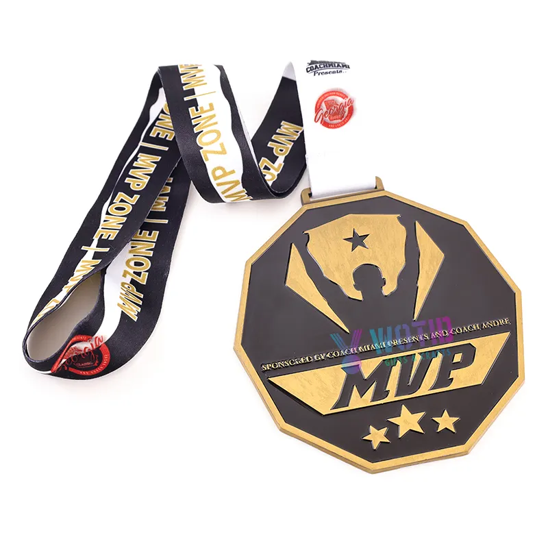 Fabricant de médailles Design Custom Metal MVP Running Sports Medals